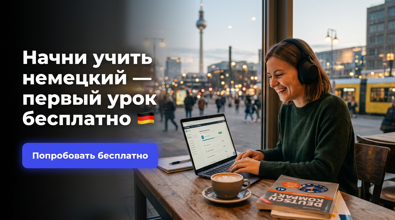 Начни учить немецкий — первый урок бесплатно